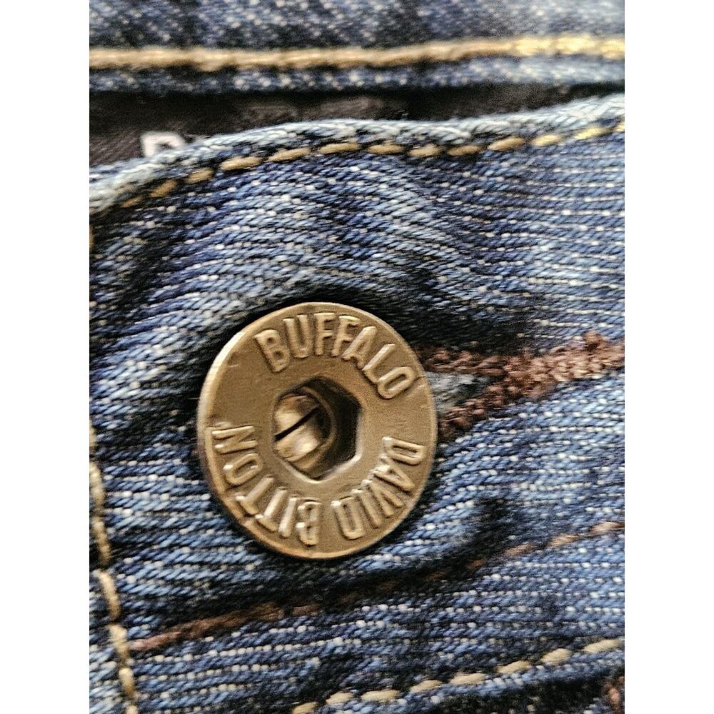 Buffalo David Bitton Jeans Girls 16 Blue Denim Stretch Mid Rise Straight Leg - Picture 3 of 10